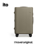 ITO行李箱PISTACHIO2拉杆箱大容量高颜值男女旅行托运箱平原灰24英寸