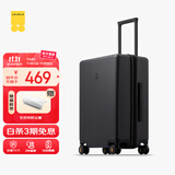 地平线8号（LEVEL8）行李箱密码拉杆箱男女托运大容量万向轮学生旅行者PC箱 24英寸黑