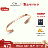 丹尼尔惠灵顿（DanielWellington）dw手镯女 经典玫瑰金小号开口手镯生日礼物送女友