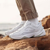 耐克（NIKE）男鞋运动鞋 25冬季新款运动鞋老爹鞋耐磨气垫鞋休闲鞋跑步鞋 M2K/休闲纯白【店长推荐】 42 码 内长265mm