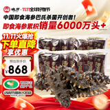 晓芹 大连冷冻即食海参500g 7-9只*2袋 辽刺参 海鲜水产 