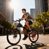 飛鸽（FG FLYING PIGEON） 折叠山地自行车成人男女学生青少年变速便携轻便双减震山地车 黑红26寸福条轮 指拨变速+大礼包 21速高配（0-2公里代步）