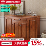 雷勒鞋柜新中式简约现代门厅柜客厅收纳柜子储物柜多功能美式玄关柜 404款148.2*34.3*100cm