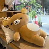 澳颜莱轻松熊玩偶大号趴姿肥宅小熊抱枕毛绒玩具陪睡公仔娃娃生日礼物女 躺姿肥宅轻松熊 30cm