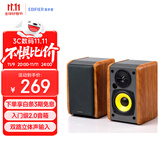 漫步者（EDIFIER）R1000TC北美版 2.0声道电脑音响 台式机笔记本桌面音箱 音响 电脑音箱
