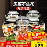 PAKCHOICE泡菜坛子家用加厚密封罐透明大容量腊八蒜罐泡酒罐腌菜坛子15斤