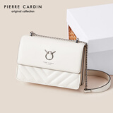 皮尔卡丹包包女单肩斜挎包女士牛皮链条包女礼盒生日礼物送老婆