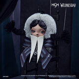 POP MART泡泡玛特 SKULLPANDA × 星期三毛绒公仔挂件潮玩周边礼物 （奈弗莫尔学院校服版）