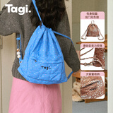 Tagi.Tanghulu《i》亚克力串珠可爱抽绳时尚双肩包学生礼物女旅游背包 浪漫航海