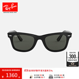 雷朋（RayBan）太阳镜男女款全框偏光墨镜舒适开车眼镜钓鱼骑行司机镜0RB2140F 901/58黑色框绿色镜片 尺寸52