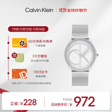 凯文克莱（Calvin Klein）CK手表标志logo情侣款石英表送女友钢色25200032节日礼物