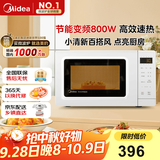 美的（Midea）变频小清新微波炉 液晶屏幕 磨砂面板 小型20L家用 匠心工艺（PM2002）