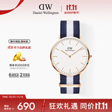 丹尼尔惠灵顿（DanielWellington）DW手表北欧风简约男士手表尼龙带石英表生日礼物DW004
