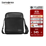 Samsonite新秀丽单肩竖式斜跨包 商务出差编织包男士生日礼物 TN5*09004 黑色