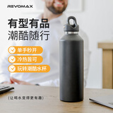 锐虎保温杯大容量男款水杯男士学生户外运动水杯保温杯子无螺纹保冷杯 【316L内胆】星辰黑950ml