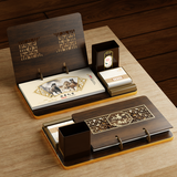 锦兔2026木质台历架多功能带笔筒台座周历定制日历桌面摆件月历创意订制商务精美高端记事周历 马年大吉