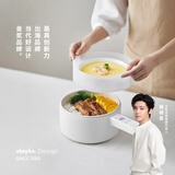 olayks立时 电煮锅可煮饭家用多功能学生宿舍泡面电火锅蒸煮煎炒锅电热锅带蒸笼