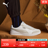 彪马（PUMA）经典复古透气小白鞋男女撞色休闲板鞋运动鞋COURT 371931 白-水泥灰-03 41