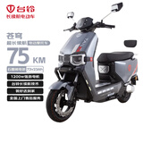台铃电动摩托车苍穹75公里长续航电动车1200W高速电摩石墨烯电池72V23Ah外卖上班代步电瓶车锆石灰