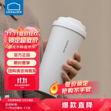 乐扣乐扣（LOCK&LOCK）保温杯遇见元气保温保冷咖啡杯弹跳盖男女颜值水杯550ML白色