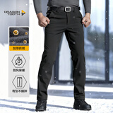 龙牙二代龙牙隐烈保暖软壳裤修身长裤冬季加绒加厚防 极夜黑（修身版） 30 165/76B 121-140斤