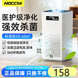 NOCCLILI空气净化器除甲醛家用净化器除雾霾除菌除异味净化空气过滤多种污染物轻音家用小体积 [基础款]除甲醛除菌+负离子净化