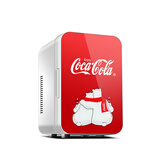 可口可乐（Coca-Cola）车载冰箱8L车家两用迷你小冰箱学生宿舍办公室护肤品冷暖小冰箱