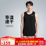 耐克NIKE男 运动背心 圆领无袖 柔软舒适 DV9322-010 黑2XL