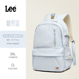 Lee新款双肩包女大学生休闲通勤大容量校园电脑背包初中高中书包 糖果蓝【可放15/16寸电脑】