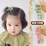 NIANFIN婴儿发夹女宝宝不伤发可爱儿童婴幼儿布包夹儿童发卡夹子头饰发饰