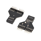 尘土 Type-e转接头USB3.1前置挡板线Type-E转Type-C母 SATA主板 PCI拓展转接头电源线适配器连接线 主板USB2.0 9PIN转双9针一分二 【一个装】