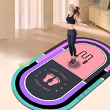 糜岚（MieLanat）跳绳隔音地垫瑜伽垫运动毯装备室内加厚减震垫家用健身垫 运动-炫酷紫【加厚材质】 40-60厘米【减震】