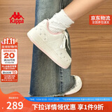 卡帕（Kappa）女鞋秋季2025新款增高小白鞋子女款休闲运动板鞋女潮鞋 奶茶粉 36