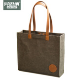 ACE COAT笔记本电脑包高颜值商务14寸手提包大容量女公文包会议通勤收纳包 【枯绿色-单肩款】单肩包