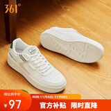 361°运动男鞋秋冬季学生复古厚底增高小白休闲板鞋子男672426615-3