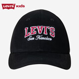 LEVI'S李维斯儿童棒球帽中性帽男女童鸭舌帽百搭遮阳帽 黑色 4/7