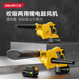 得力鼓风机大功率除尘吹风机20V锂电吹灰吹落叶吹吸一体机吸尘器4AH*2