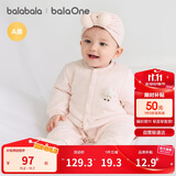巴拉巴拉童装连体衣新生儿2025新款冬装爬服加厚男女婴童衣服208425133202