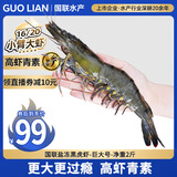 GUO LIAN国联 黑虎虾超大规格斑节虾无冰净重2斤 16-20只高虾青素虾类海鲜