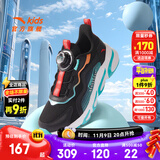 安踏儿童运动鞋男女童跑步鞋秋冬季网革旋钮扣犟弹科技学生赤焰跑鞋 【男密网】黑/荧光水绿5523J-4 33 脚长约20.5cm