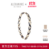 亚历山大（ALEXANDRE DE PARIS） 简约女士头箍压发时尚发饰经典头饰女 G 琥珀色细