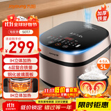 九阳（Joyoung）多功能触控面板5升家用大容量4~5人微压电饭煲电饭锅柴火饭6层复合加厚铁釜内胆1200WIH加热F-50T7