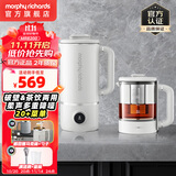 摩飞电器（Morphyrichards） 破壁机家用豆浆机分体式免洗降噪多功能养生壶一机两用MR8200 椰奶白-（破壁机+养生壶套装）