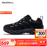迈乐（Merrell）官方店男女款户外登山徒步鞋减震MOAB 3迈越者轻量防滑耐磨透气 J500510黑色（女）上新 37