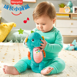 费雪声光安抚玩偶新版小海马亲子早教宝宝哄睡益智玩具新生儿见面礼物 新版声光安抚海马（蓝色）