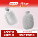 京东京造 暖暖造星球PVC注水袋1L  暖水袋暖宝宝热敷灌水暖手袋暖肚水袋