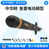 中天模型 我爱祖国海疆中华鲟鱼雷电动模型绕门标航行赛舰艇模型 中华鲟鱼雷电动模型（颜色随机）