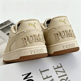 彪马（PUMA）板鞋男鞋女鞋 2026春季新款Caven运动鞋耐磨复古情侣低帮休闲鞋子 米白色-金色-后跟毛巾布字母 39 (内长250mm)