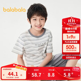 巴拉巴拉宝宝睡衣套装夏季空调服男童家居服小童中大童印花潮208224171104