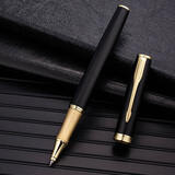 英雄（HERO）【热门商品】 宝珠笔 E609日常书写商务练字三年级中小学男女签字笔 金夹 黑砂简装